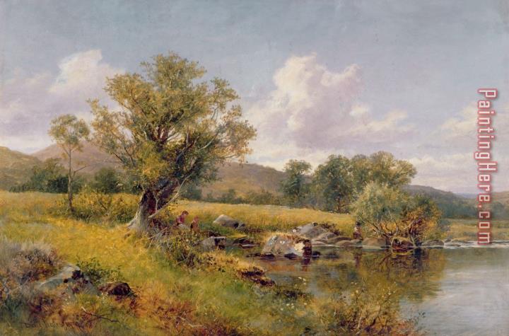 David Bates A River Landscape